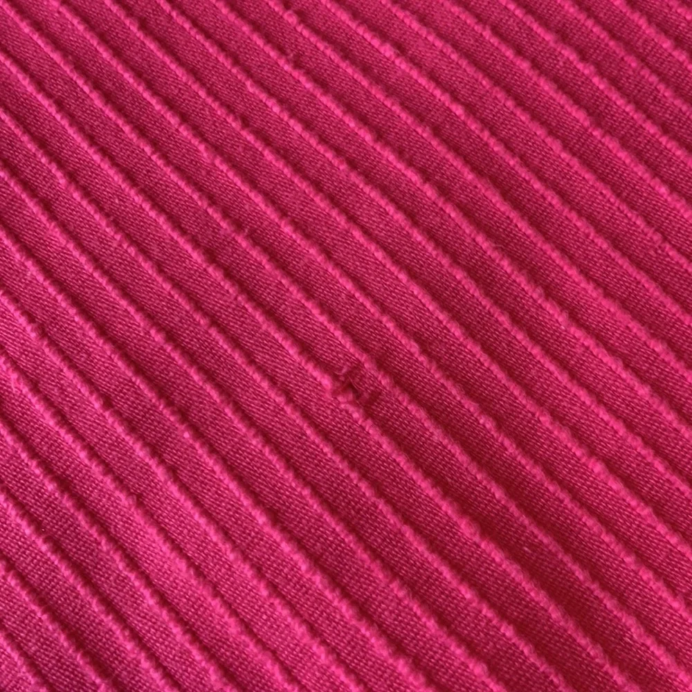 Vintage Bates prime rib hot pink /Barbie pink twin cotton bed spread / coverlet